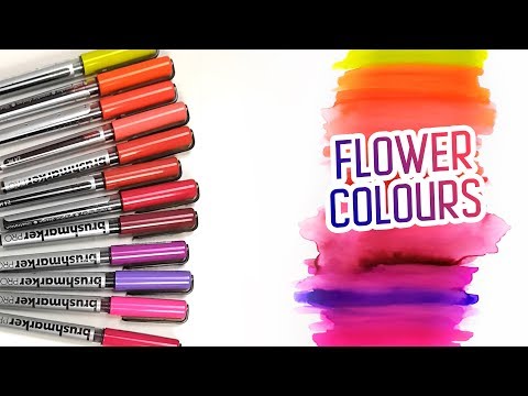 Karin Brushmarker Pro Set of 12 Flower Colors